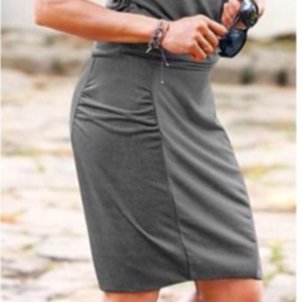 KEEPING Athleta Micro Stripe Westwood Dress Style# 243062 - Picture 8 of 16